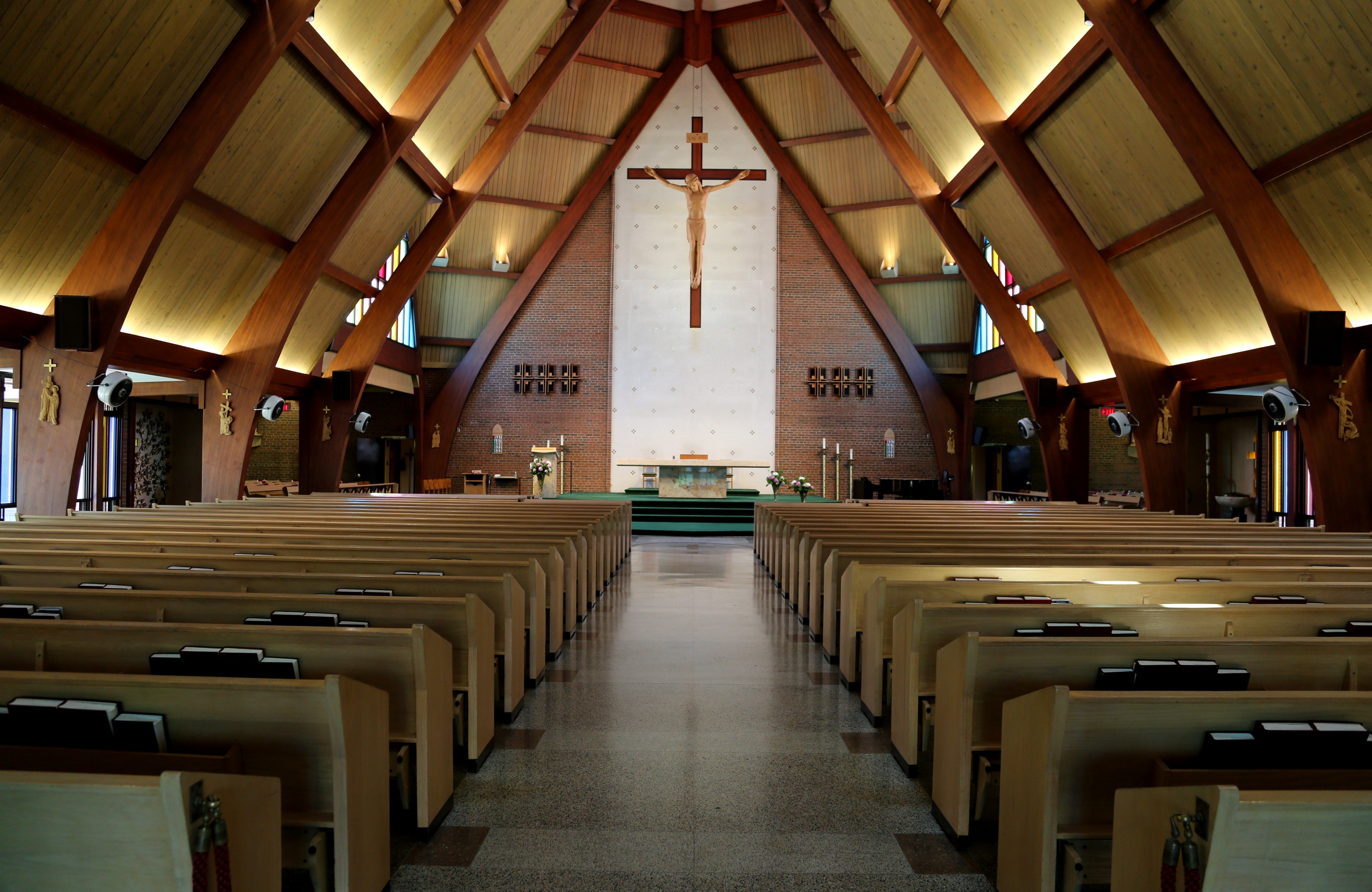 A view of the inside of St. Bonaventure Church