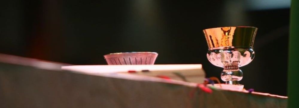 Picture of a Chalice on the Altar at St. Bonaventure Church